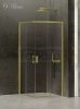 NEW TRENDY Kabina prysznicowa drzwi podwójne przesuwne PRIME LIGHT GOLD 80x70x200 D-0416A/D-0415A